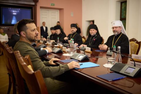 President of Ukraine expressed gratitude to the bishops of the UGCC and OCU for supporting Ukrainians at the front line and on the home front