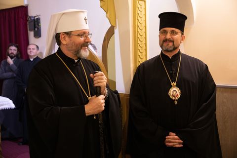 Глава УГКЦ привітав владику Михайла Бубнія з 55-річчям