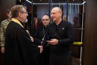 Глава УГКЦ освятив ікону Покрова Богородиці для українських захисників неба Глава УГКЦ освятив ікону Покрова Богородиці для українських захисників неба