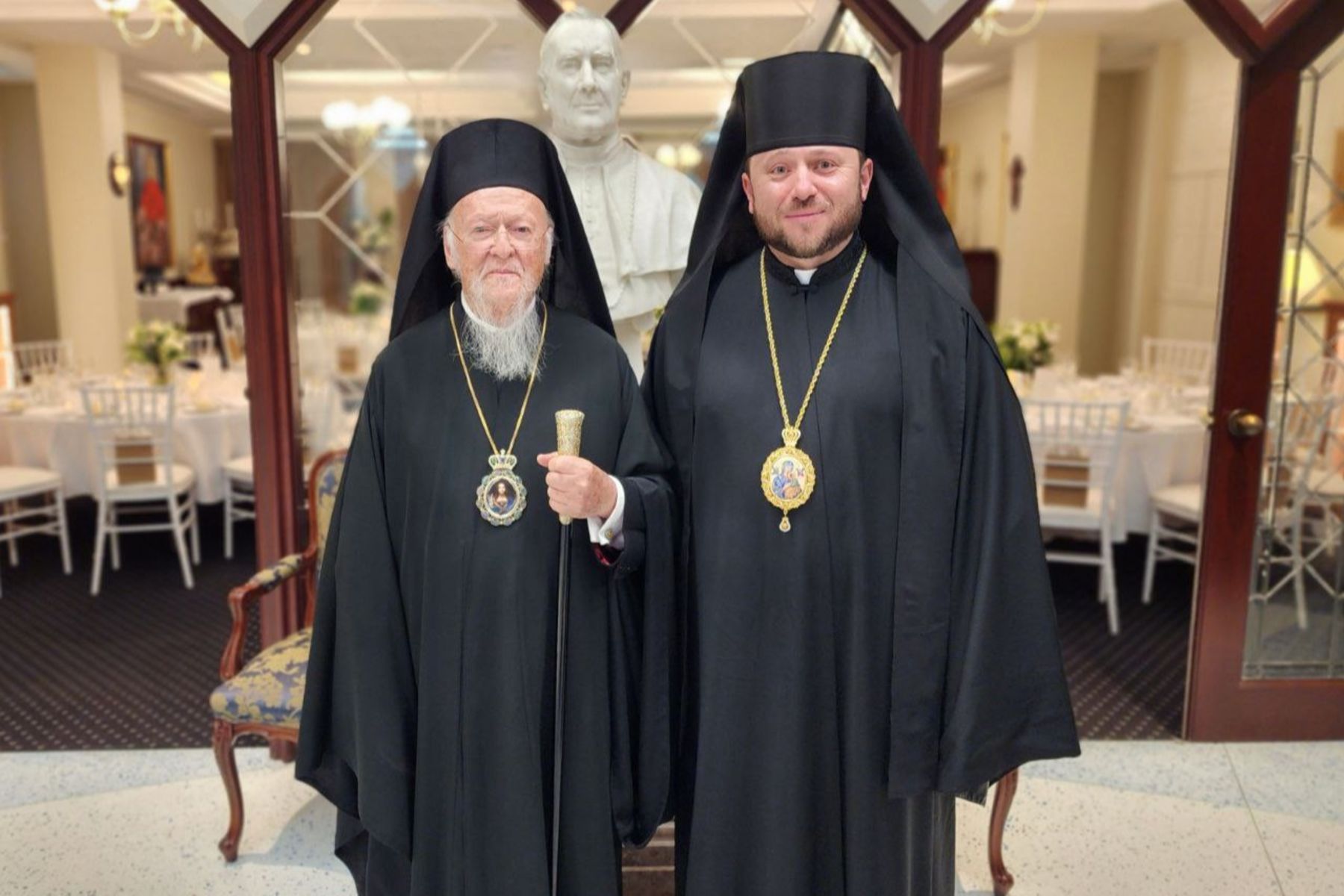 Bishop Mykola Bychok Meets Ecumenical Patriarch Bartholomew I