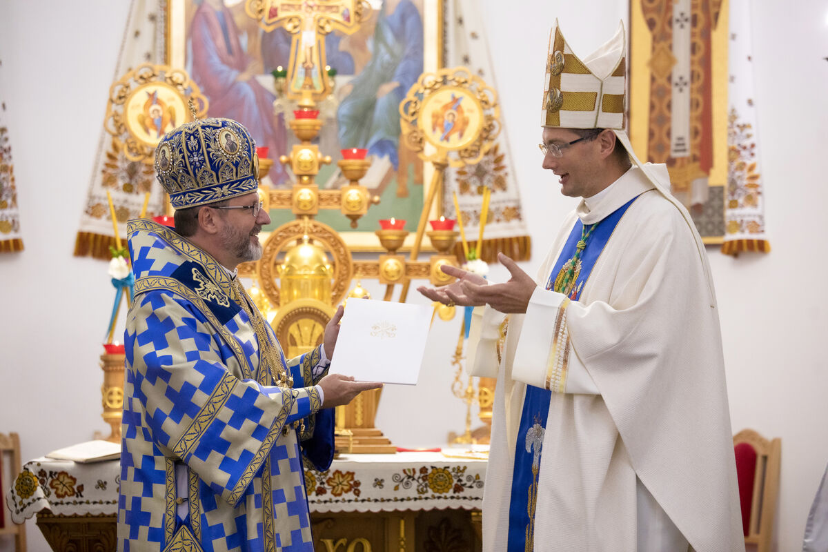 Глава УГКЦ прийняв рекомендаційного листа від Апостольського нунція в Україні архиєпископа Вісвальдаса Кульбокаса