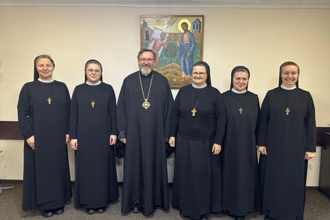 Глава УГКЦ зустрівся з новообраною настоятелькою Згромадження сестер Пресвятої родини