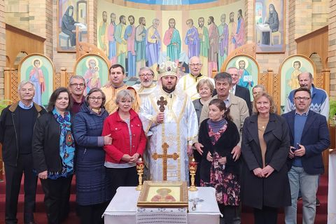 Bishop Mykola Bychok made a pastoral visit to Canberra