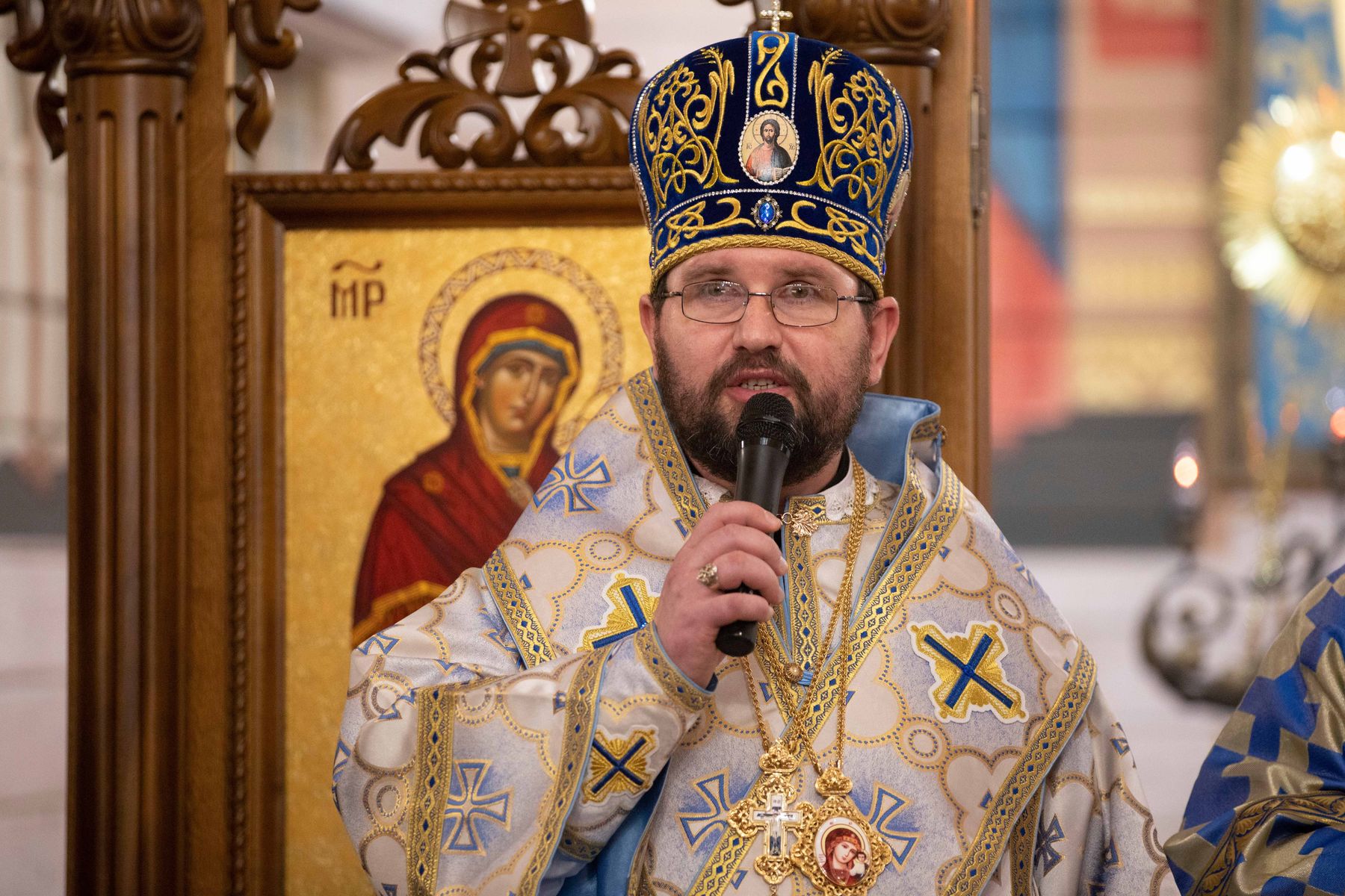 “I truly want us to feel God’s presence on our God-beloved Ukrainian land,” Bishop Maksym Ryabukha during his enthronement