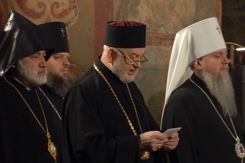 On the Fourth Anniversary of the Start of the Full-Scale War, a Prayer for Ukraine Was Held at St. Sophia Cathedral in Kyiv