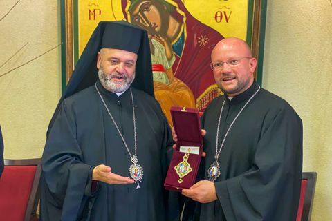 Владика Степан Сус у Хайфі зустрівся з архиєпископом Мелхітської Греко-Католицької Церкви