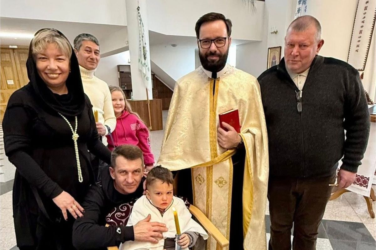 Child Baptized in Frontline Kherson on the Eve of Epiphany