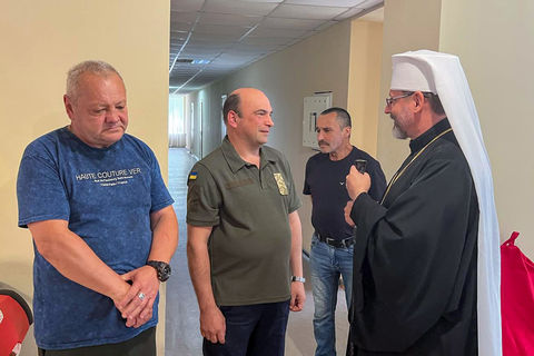 Блаженніший Святослав відвідав військових у реабілітаційному центрі на Харківщині