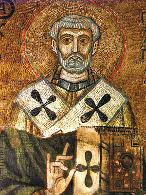 Icon of St. Clement at St. Sophia Cathedral in Kyiv