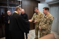 Глава УГКЦ освятив ікону Покрова Богородиці для українських захисників неба Глава УГКЦ освятив ікону Покрова Богородиці для українських захисників неба