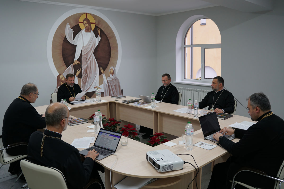 Members of the Permanent Synod of the UGCC gathered for a regular session in Chernivtsi