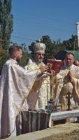 На Одещині заклали й освятили наріжний камінь храму Преображення Господнього
