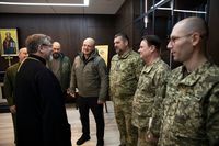 Глава УГКЦ освятив ікону Покрова Богородиці для українських захисників неба Глава УГКЦ освятив ікону Покрова Богородиці для українських захисників неба