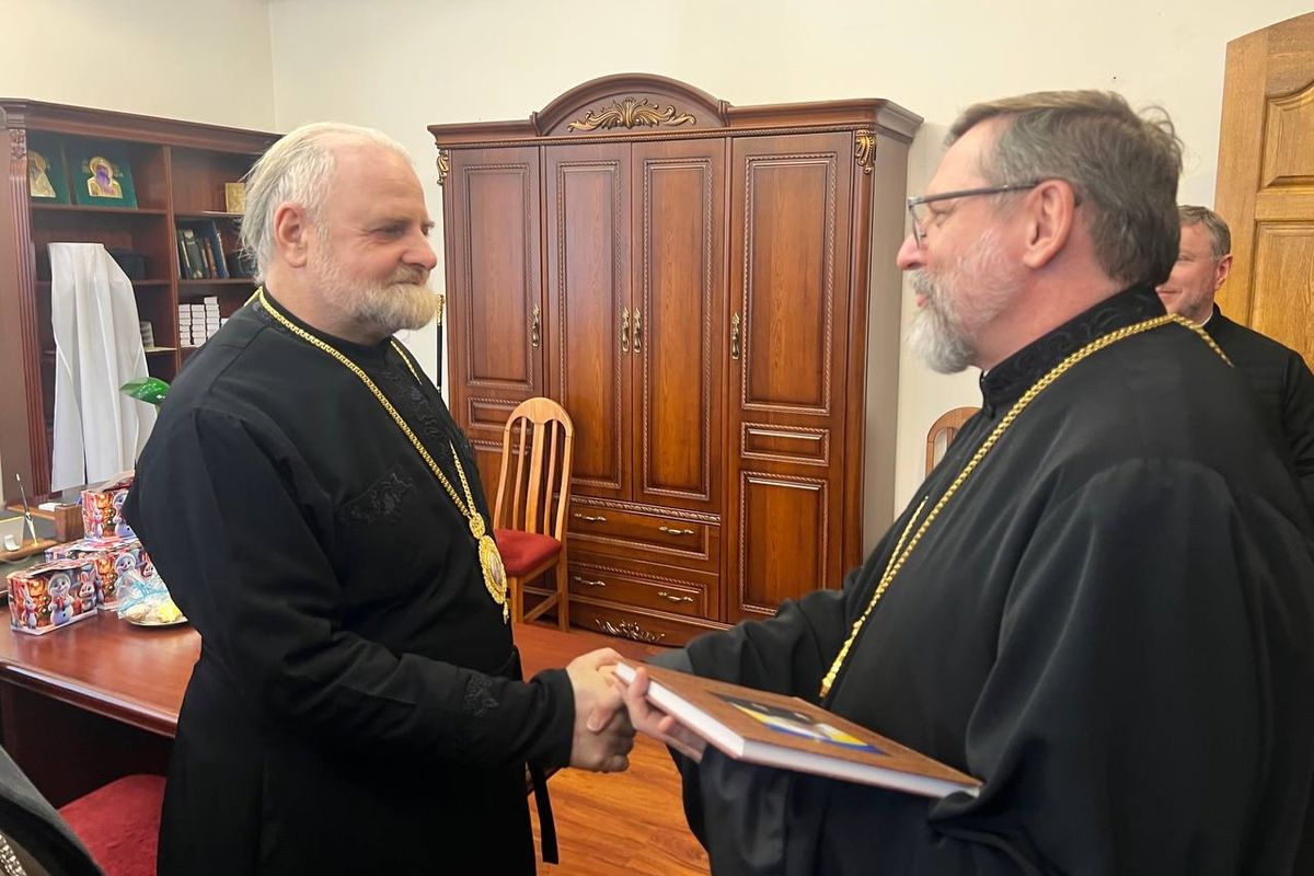 Блаженніший Святослав зустрівся з митрополитом ПЦУ Іоаном у Черкасах