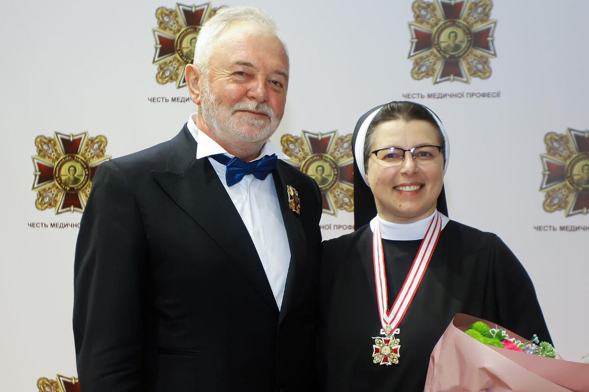 Сестру Севастіяну Карвацьку нагороджено орденом Святого Пантелеймона