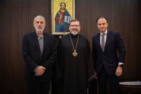 Глава УГКЦ і посол Чехії обговорили підтримку українських біженців та роль Церкви під час війни