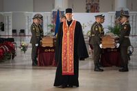 Владика Йосиф Мілян взяв участь у&nbsp;церемонії перепоховання полковника Андрія Мельника та&nbsp;його дружини Софії