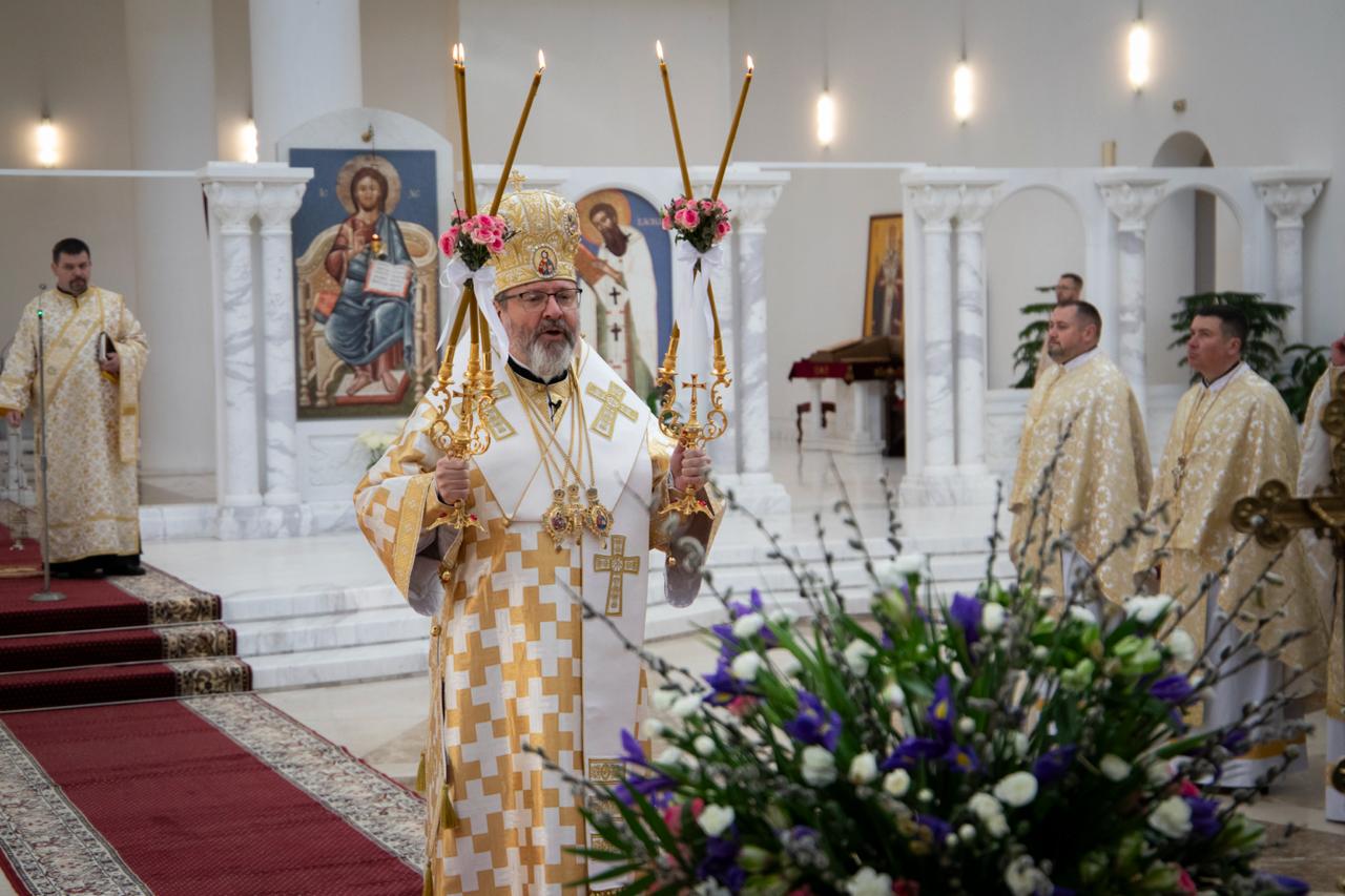 &laquo;Немає іншого Спасителя, як&nbsp;тільки Ісус Христос. У&nbsp;ньому&nbsp;&mdash; твоє життя і&nbsp;Воскресіння&raquo;,&nbsp;&mdash; Глава УГКЦ у&nbsp;Вербну неділю
