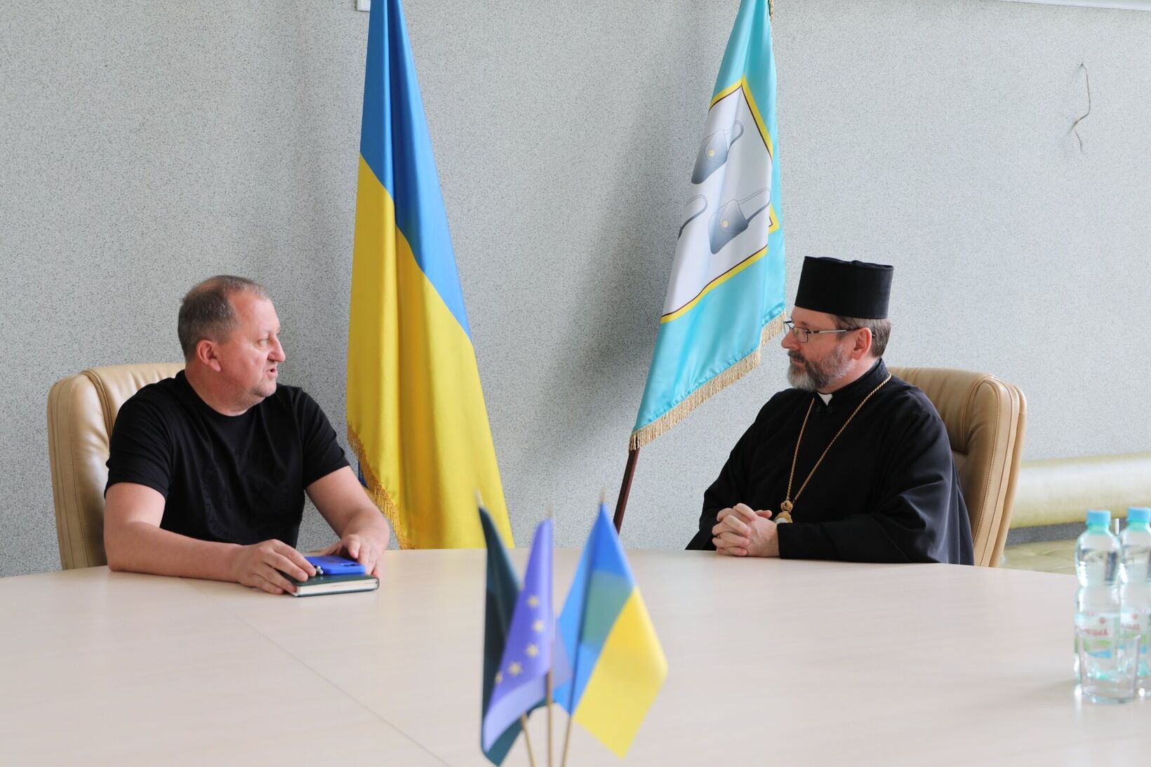 Зустріч Блаженнішого Святослава з Олександром Лисенком, мером міста Суми