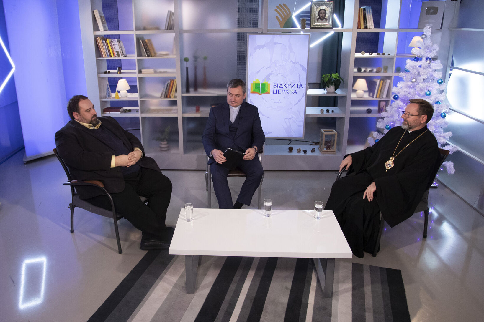 Підсумки 2021 року Блаженніший Святослав і Євген Глібовицький підбивали у програмі «Відкрита Церква» на «Живому ТБ»