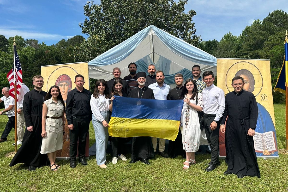 Archbishop Borys Gudziak Joins African American Catholics in Atlanta and Leads Prayer Rally for Ukraine in Georgia