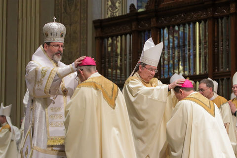 Єпископи Постійного Синоду УГКЦ взяли участь у хіротонії трьох римо-католицьких єпископів у Філадельфії 