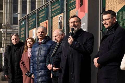 «Нас знищити неможливо, бо ми — народ, який вірить у Воскресіння», — Глава УГКЦ на відкритті виставки до 80-річчя Львівського псевдособору