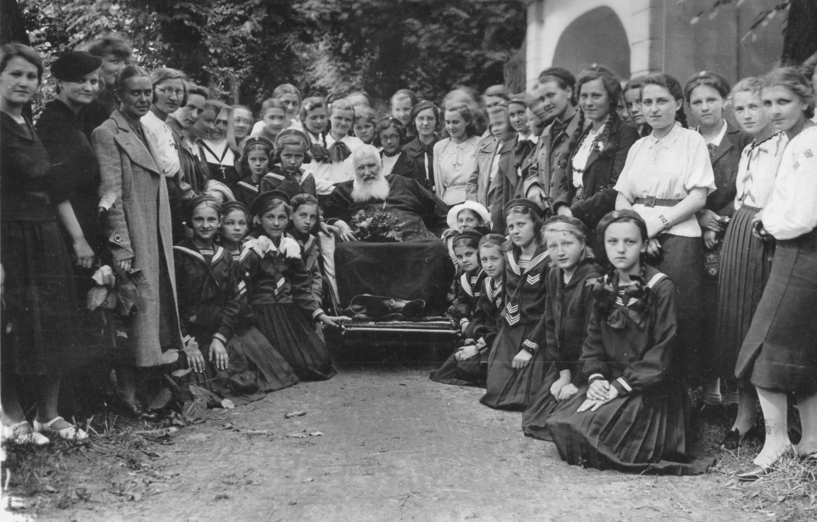 Metropolitan Andrey Among the Youth. Lviv, 1930s