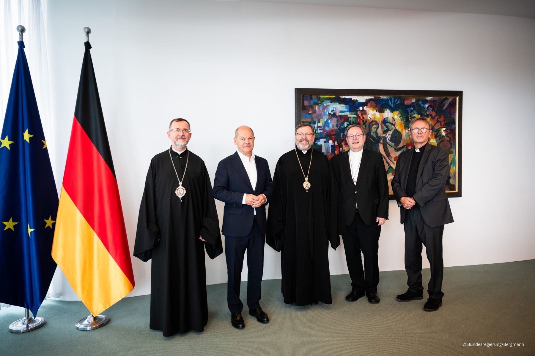 UGCC Head His Beatitude Sviatoslav Meets with German Chancellor Olaf Scholz