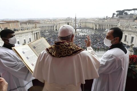 «Ісусе, не дозволь, аби в Україні поширювалися метастази конфлікту», — Папа Франциск у різдвяному посланні «Urbi et Orbi»