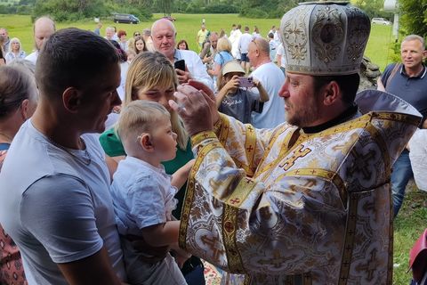 Владика Микола Бичок взяв участь у Лемківській Ватрі в Ждині