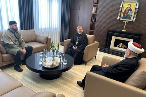«Релігія не повинна ставати інструментом політичних баталій», — Глава УГКЦ на зустрічі з шейхом Ахмедом Тамімом