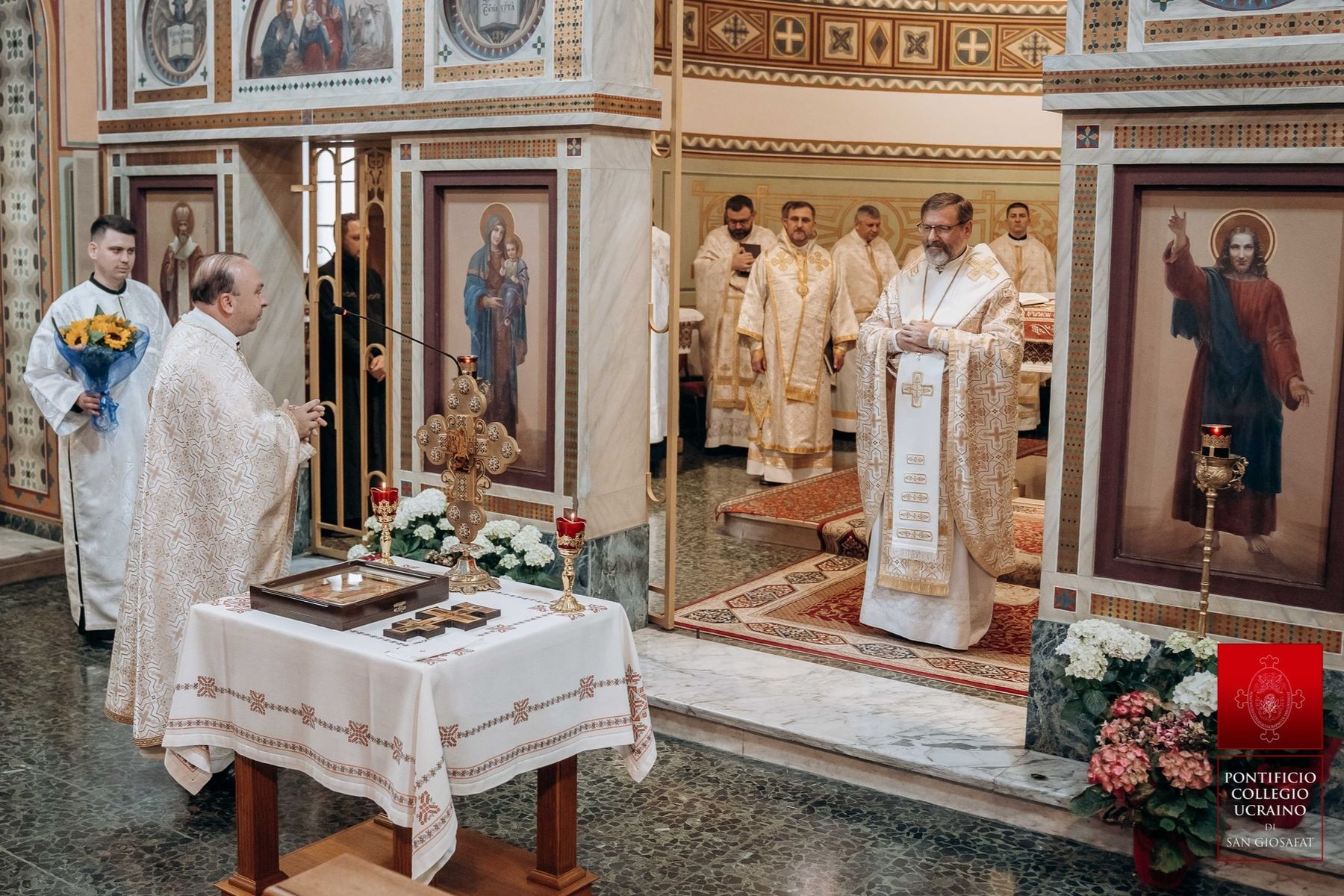 Блаженніший Святослав у свій день народження молився з Постійним Синодом та студентами колегії у Римі
