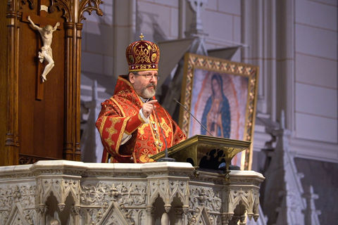 Проповідь Блаженнішого Святослава 10 березня 2024 року у соборі Святого Патріка в Нью-Йорку