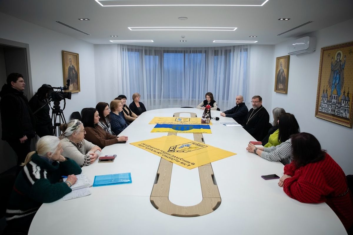 His Beatitude Sviatoslav Meets with the “Women of TRO” Association of Families of POWs and Missing Persons