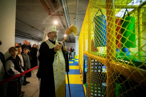 Глава УГКЦ освятив нові простори для дітей та молоді у Патріаршому соборі Воскресіння Христового