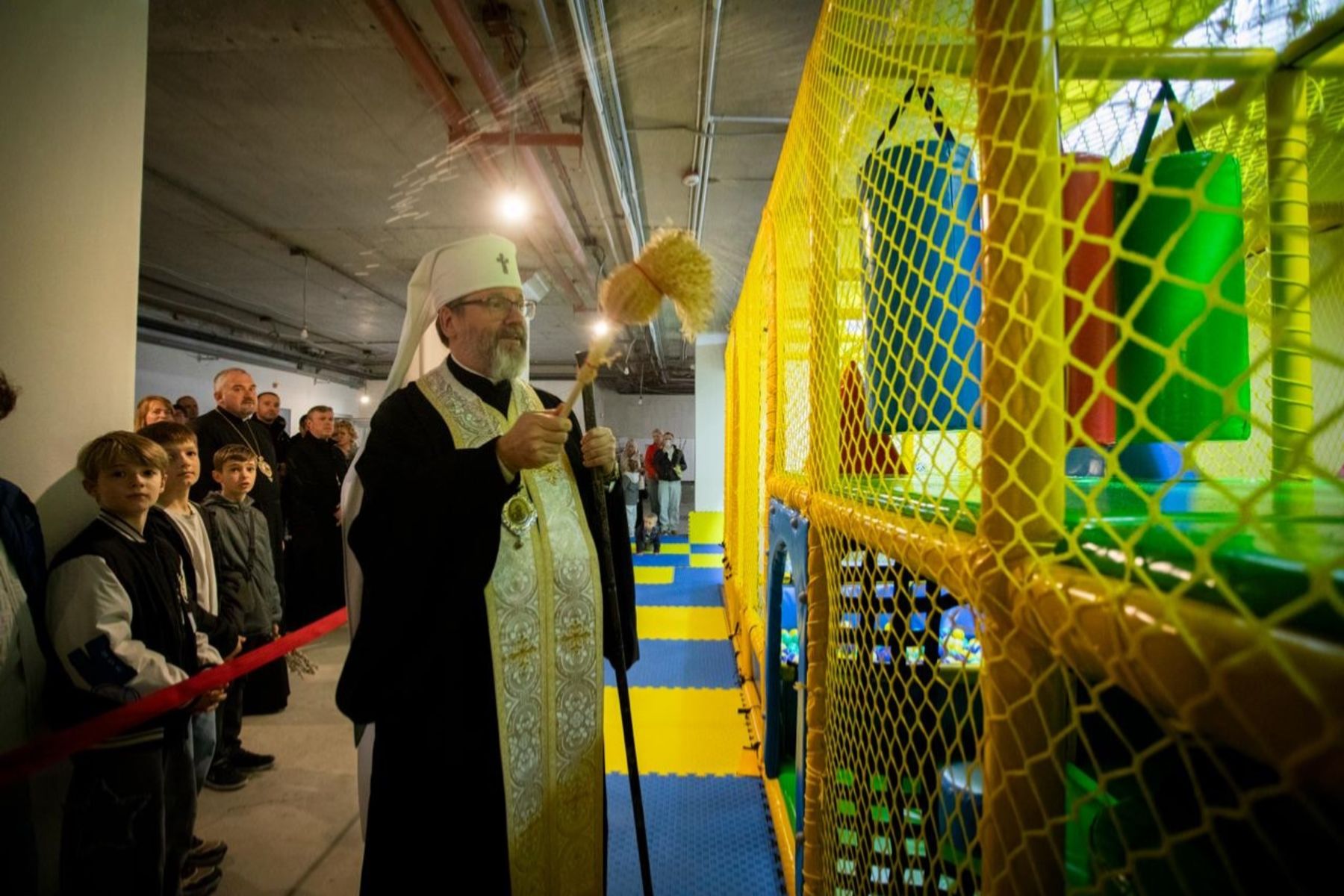 Глава УГКЦ освятив нові простори для дітей та молоді у Патріаршому соборі Воскресіння Христового