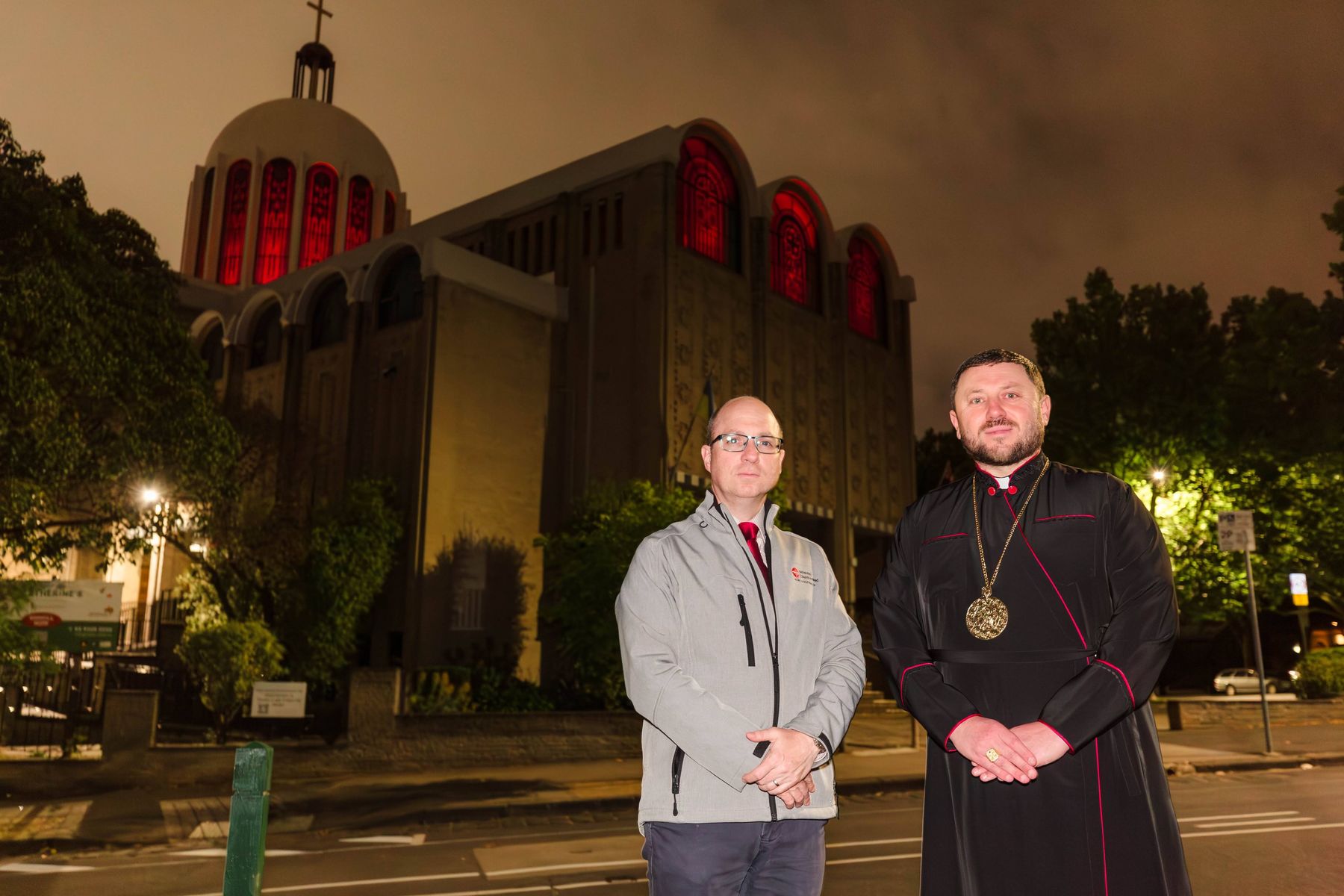 Катедральний храм УГКЦ в Мельбурні приєднався до глобальної акції ACN «Червоний листопад»