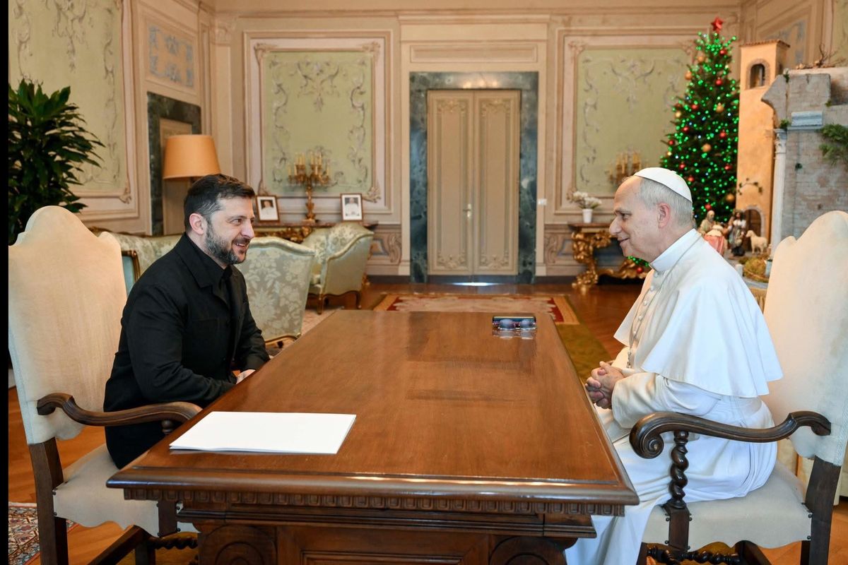 Pope Leo meets with Ukrainian President Zelenskyy