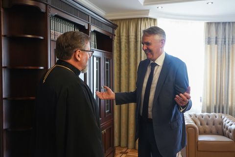 His Beatitude Sviatoslav Meets with the Ambassador of the Netherlands to Ukraine
