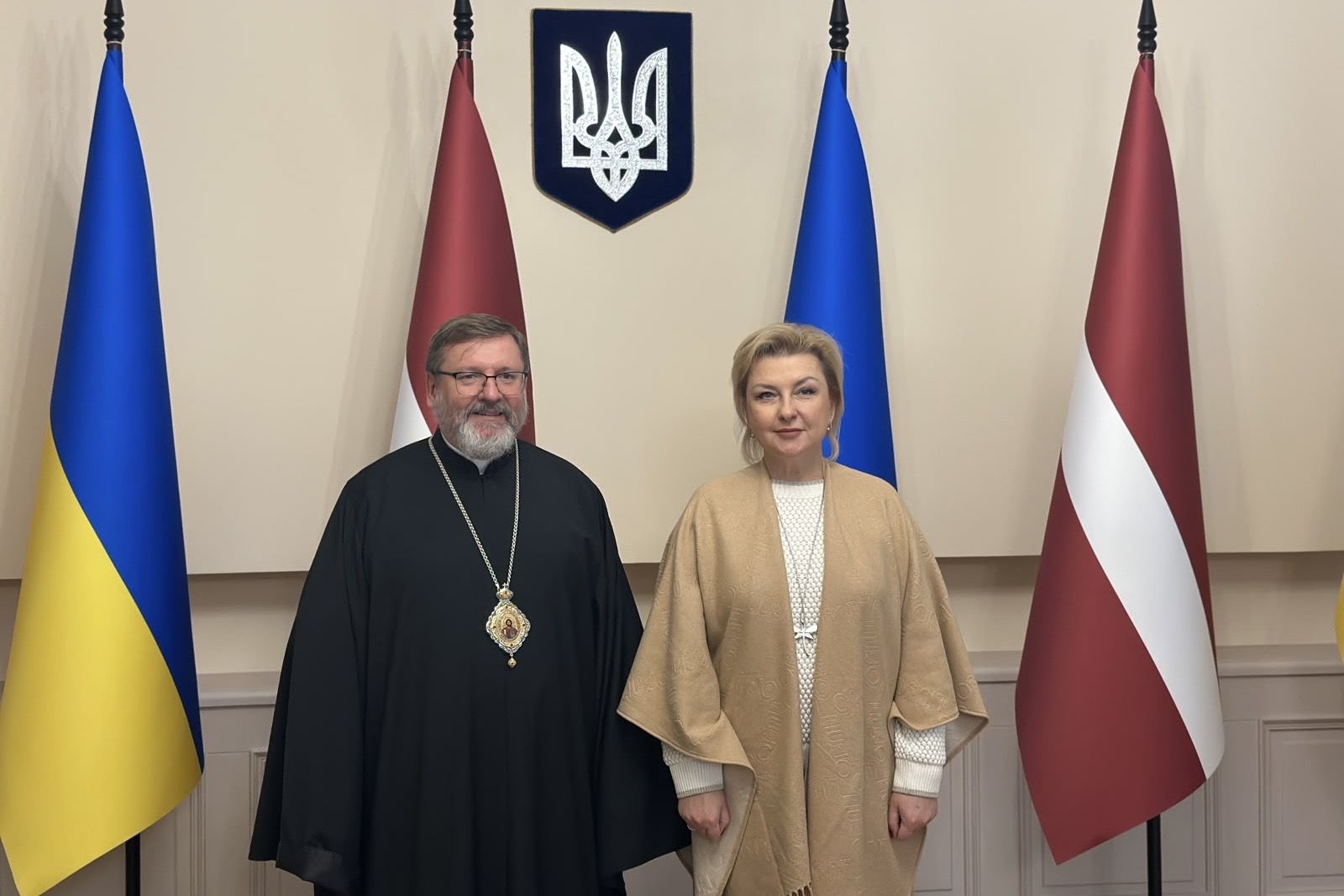 Глава УГКЦ відвідав посольство України в&nbsp;Латвії