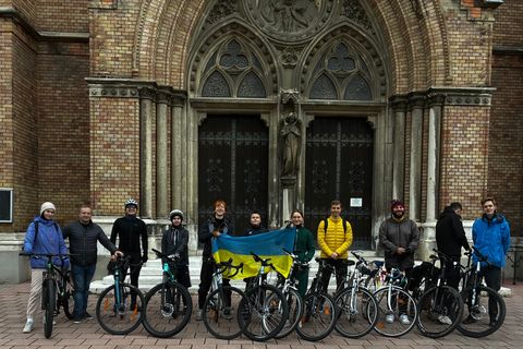 Молодь в Австрії зібралася на велопрощу до святині Святого Хреста