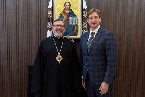 Освіта, капеланство, підтримка учнів за кордоном: Глава УГКЦ зустрівся з міністром освіти і науки України Андрієм Бутенком