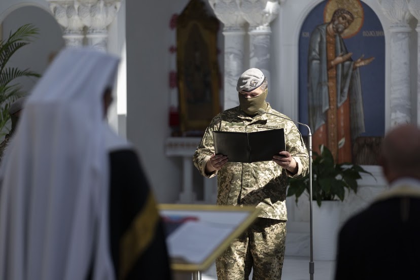 Глава УГКЦ освятив мотиваційні прапори для окремих центрів Сил спеціальних операцій ЗСУ