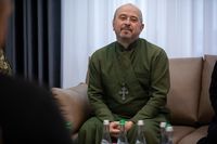 Глава УГКЦ освятив ікону Покрова Богородиці для українських захисників неба Глава УГКЦ освятив ікону Покрова Богородиці для українських захисників неба