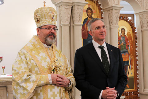 Thank you for your efficient service, — the Head of the UGCC congratulated the leader of the Knights of Columbus in Lviv