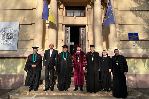 «Ця подія — знак Божого благословення на нашу нову співпрацю»: У Львівському медичному університеті Блаженнішому Святославу присвоїли звання Doctor Honoris Causa