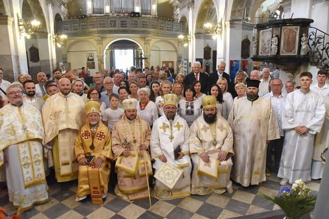 Bishop Mykola Cardinal Bychok presided over the Divine Liturgy in Rijeka, Croatia