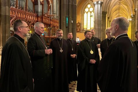 Архиєпископ Пітер Коменсолі прийняв Блаженнішого Святослава та членів Постійного Синоду у Мельбурні