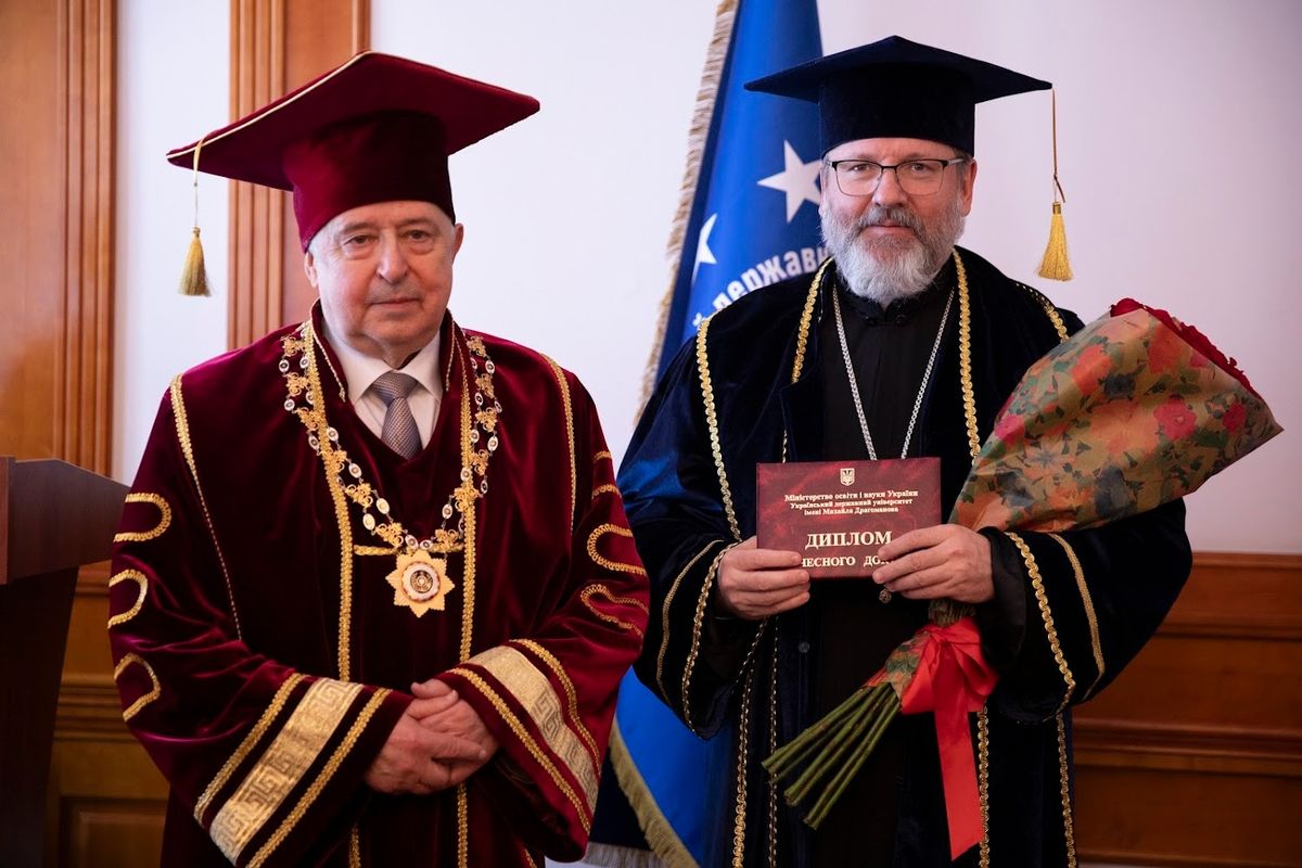 Блаженніший Святослав отримав звання Doctor Honoris Causa Українського державного університету імені Михайла Драгоманова 